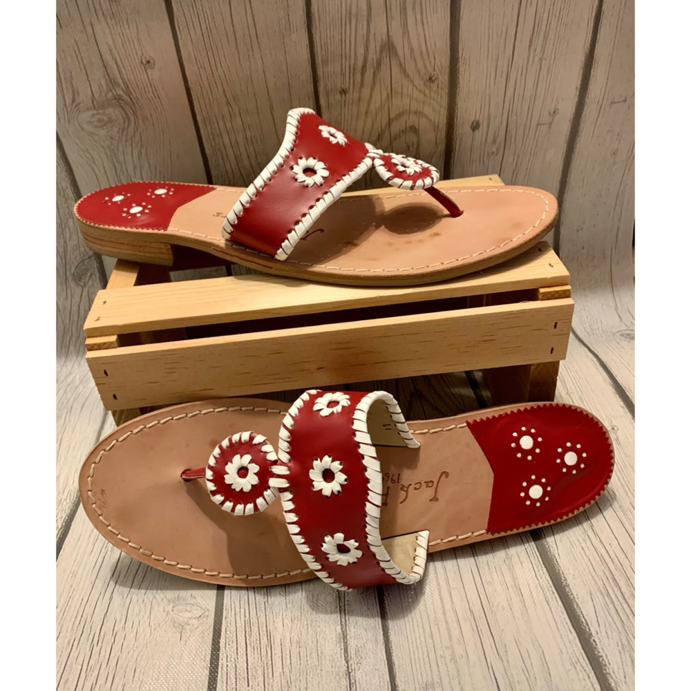 Jack Rogers red sandals